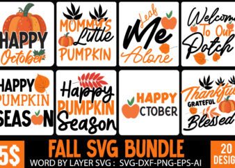 Fall SVG Bundle , Thanksgiving T-Shirt Design , Funny Fall T-Shirt Design , Fall messy bun , meesy bun funny thanksgiving svg bundle , fall svg bundle, autumn svg, hello