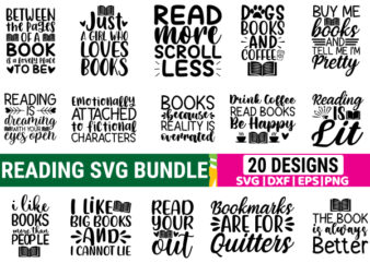 Reading SVG Bundle t shirt design online