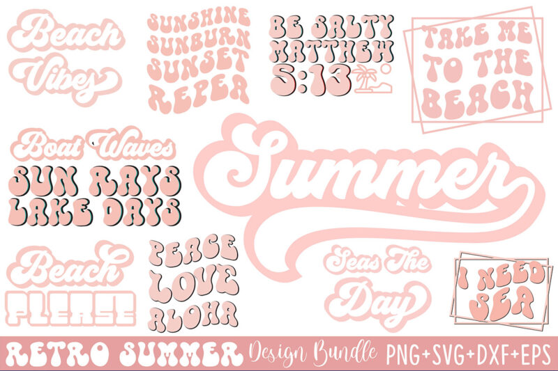 Retro Summer Design Bundle