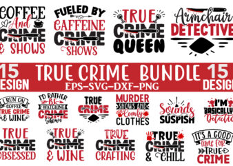 True Crime SVG Design Bundle