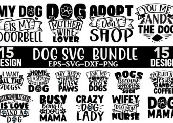 Dog SVG T shirt Design Bundle