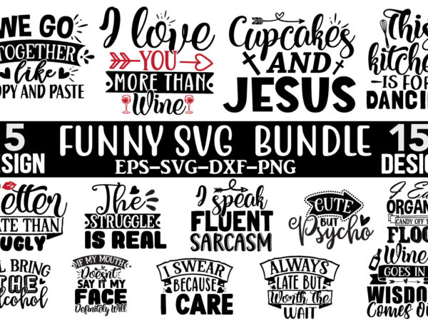 Funny svg design bundle