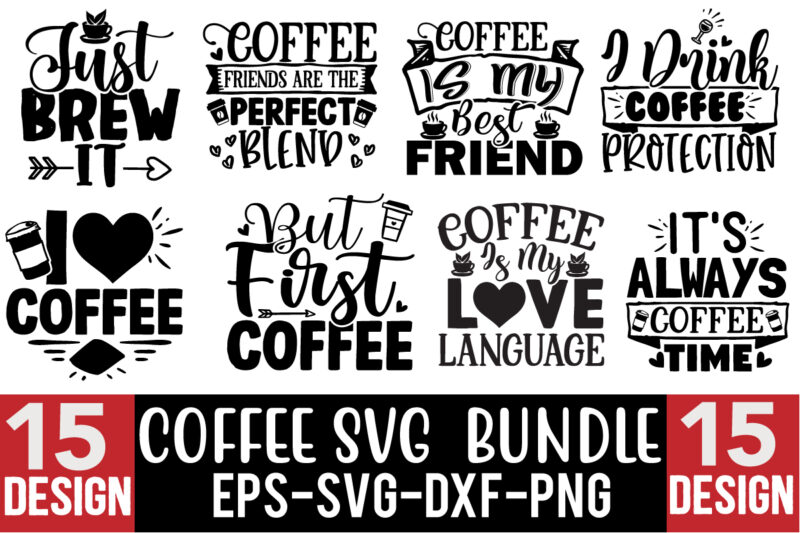 Coffee SVG Design Bundle