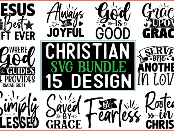 Christian svg t shirt design bundle