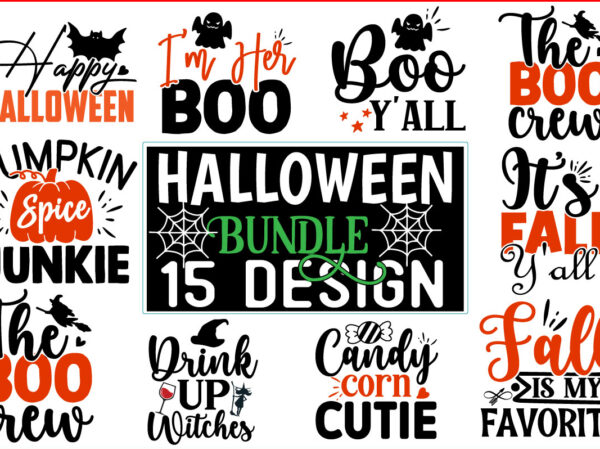 Halloween svg t shirt design bundle
