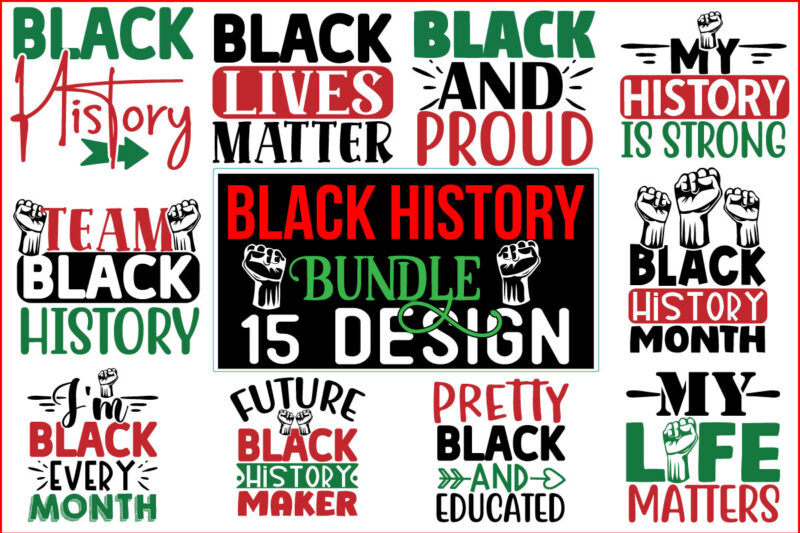 Black history month SVG Design Bundle