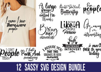 Sassy SVG Bundle t shirt template vector