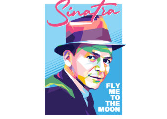 Sinatra t shirt template vector