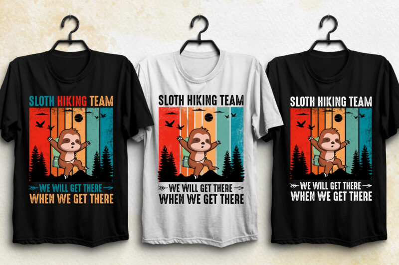 Hiking Hunting T-Shirt Design Bundle