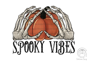 Spooky vibes Sublimation Design