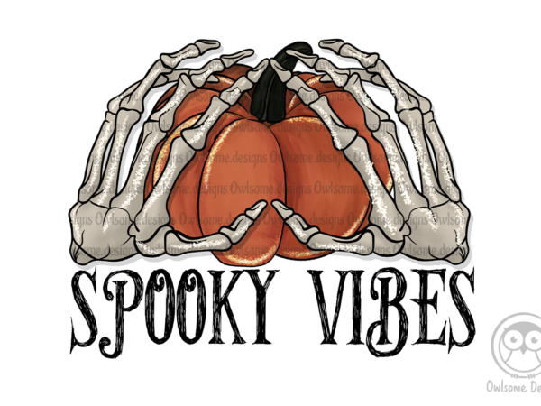 Spooky vibes sublimation design