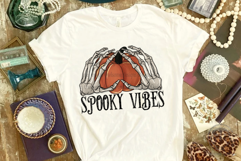 Spooky vibes Sublimation Design