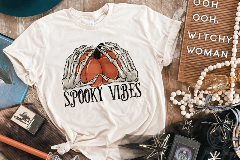 Spooky vibes Sublimation Design