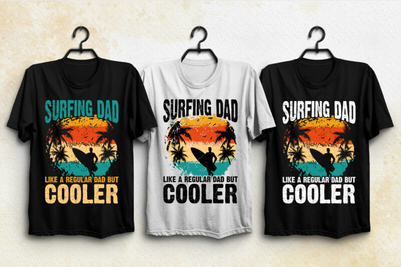 Surfing T-Shirt Design Bundle