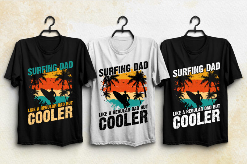 Surfing T-Shirt Design Bundle