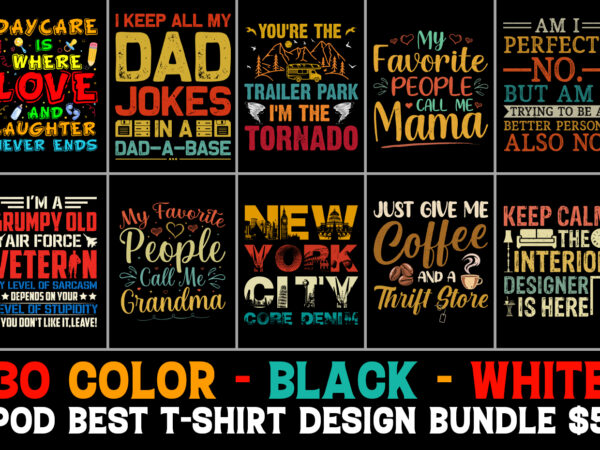 T-shirt design bundle