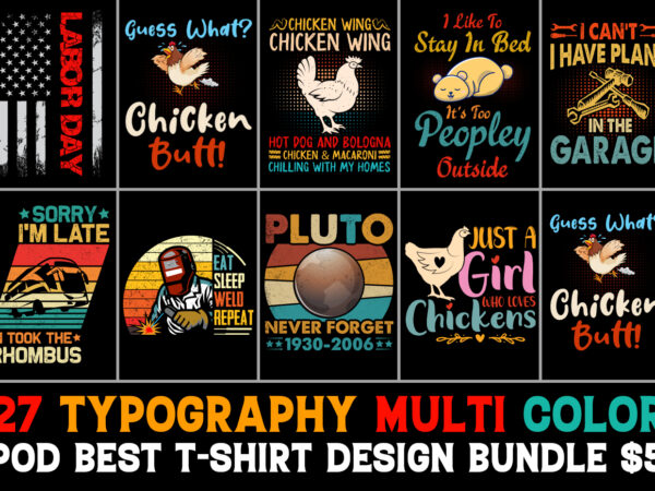 T-shirt design bundle