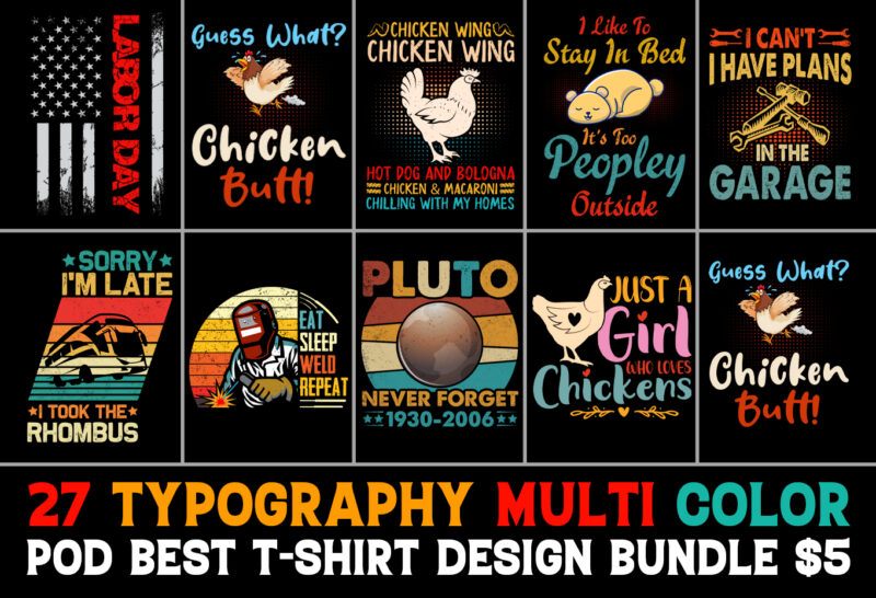 T-Shirt Design Bundle