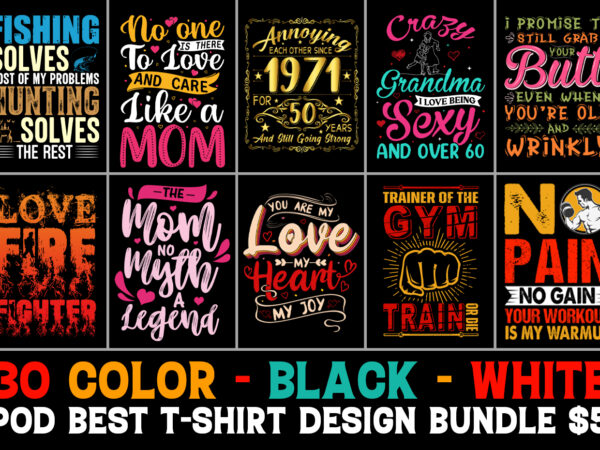 T-shirt design bundle