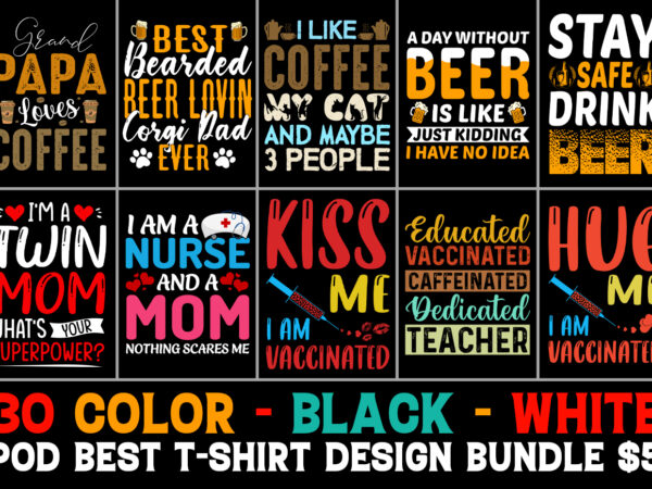 T-shirt design bundle