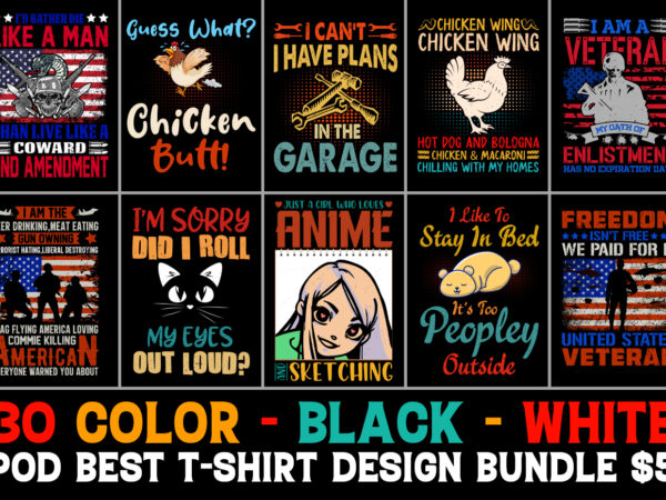 T-shirt design bundle