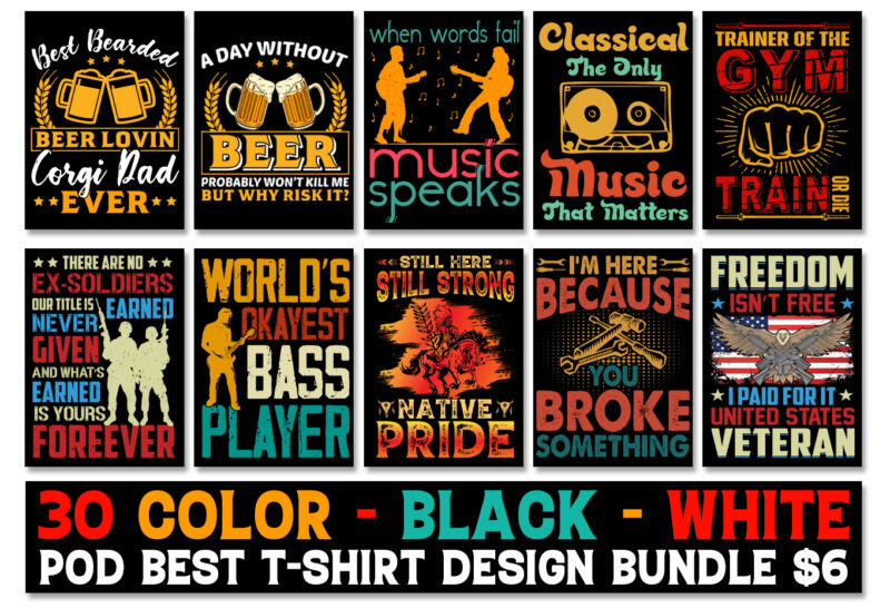 T-Shirt Design Huge Bundle