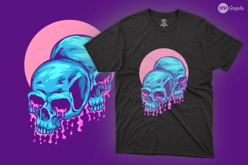 Bubble Gum Skull – Illustration