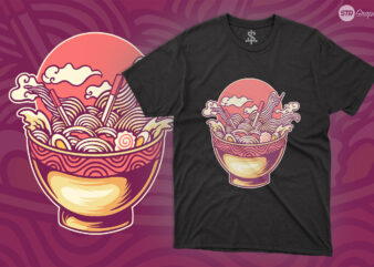 Ramen Japan – Illustration t shirt design online