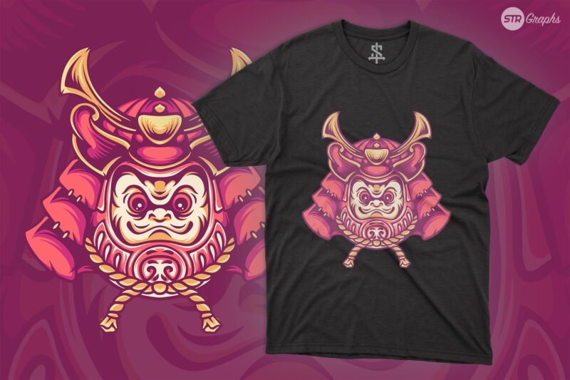 Daruma Samurai – Illustration