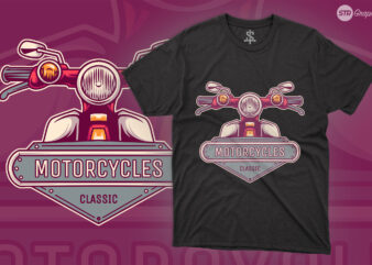 Classic Motorcycles – Logo t shirt vector file