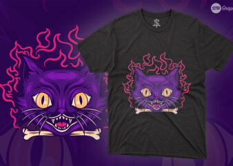 Scary Devil Cat – Illustration