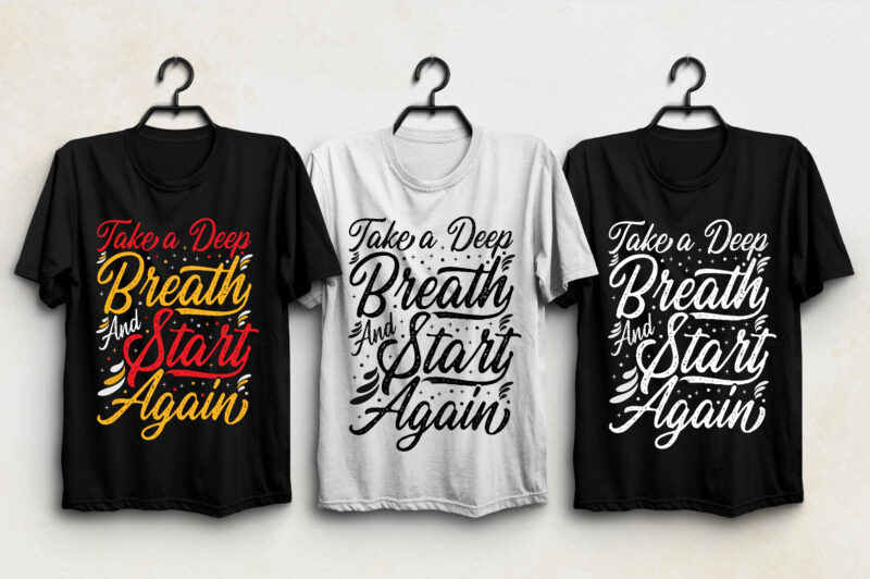 Typography T-Shirt Design Bundle