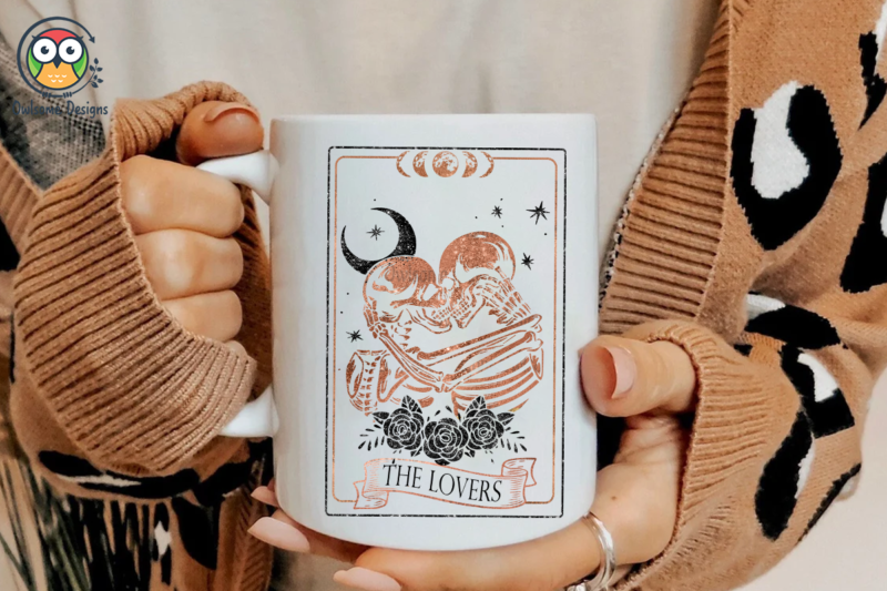 The Lovers tarot Sublimation Design