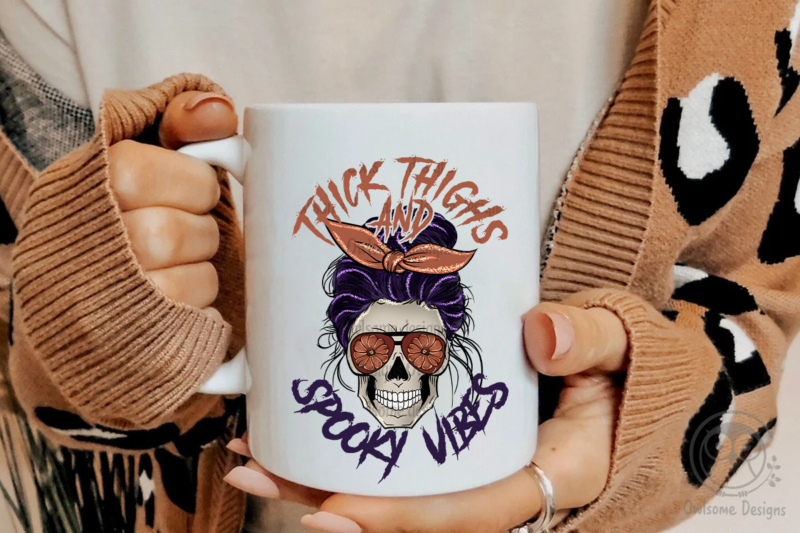Spooky vibes Sublimation Design