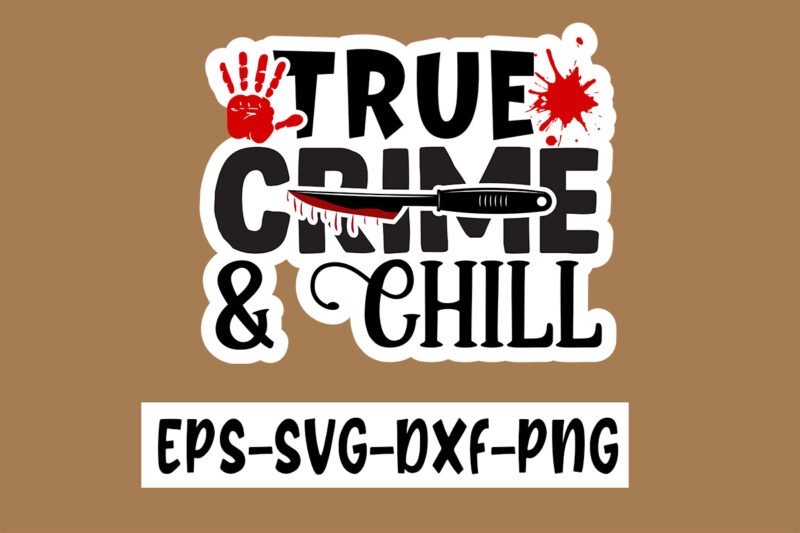 True Crime Sticker Design Bundle