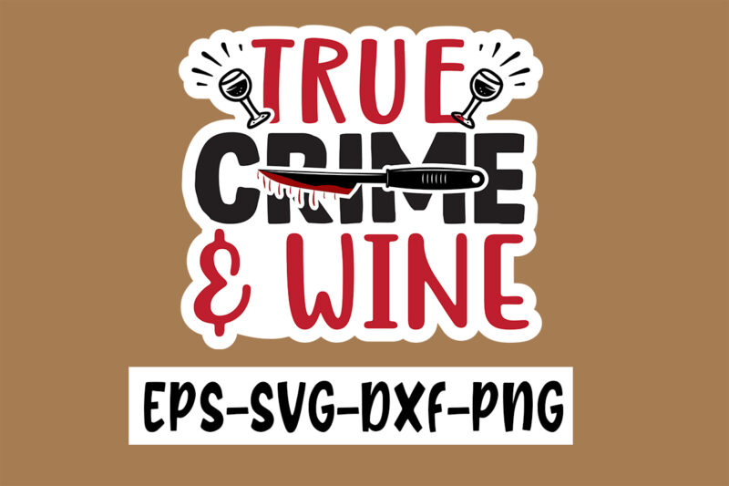 True Crime Sticker Design Bundle