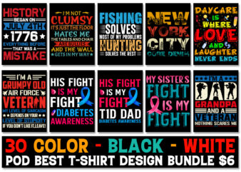 Typography T-Shirt Design Bundle