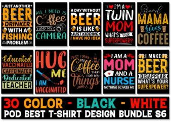 Typography T-Shirt Design Bundle