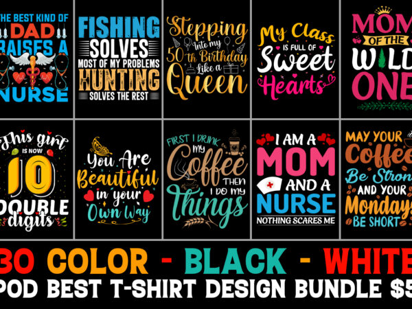 Typography t-shirt design bundle