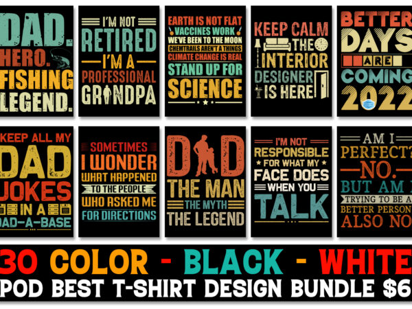 Typography t-shirt design bundle