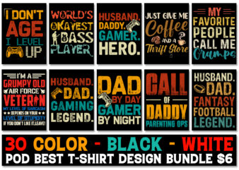 Typography T-Shirt Design Bundle