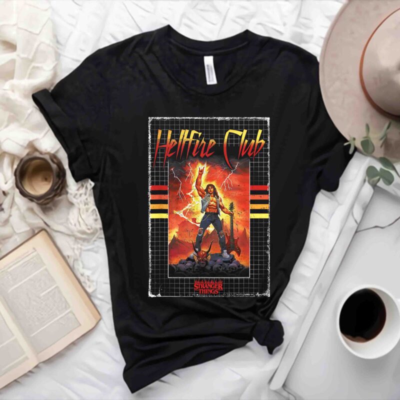 Stranger Things 4 Eddie Munson Lightning Stack Png, Stranger Things 4 Png, Eddie Munson Png, Eddie Munson Design Tshirt