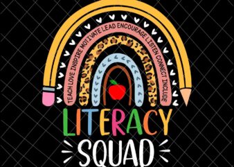 Literacy Squad Svg, Back To School Svg, Fist Day School Svg, School Quote Svg t shirt vector graphic