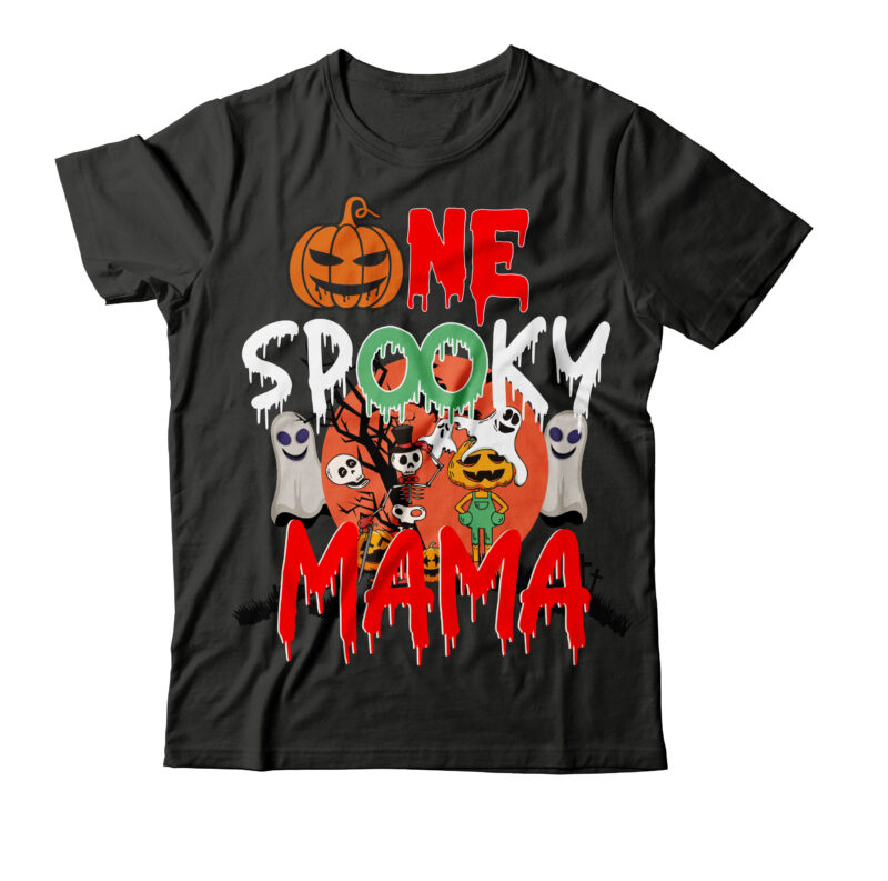 One Spooky Mama T-Shirt Design , Halloween t shirt bundle, halloween t shirts bundle, halloween t shirt company bundle, asda halloween t shirt bundle, tesco halloween t shirt bundle, mens