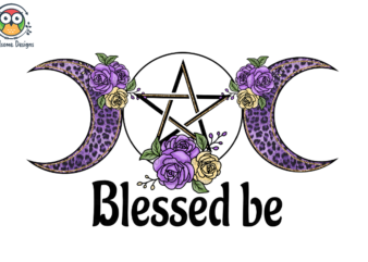 Blessed be Sublimation t shirt template