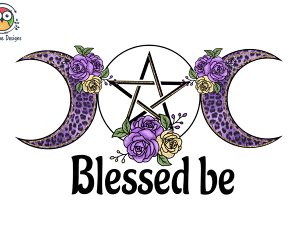 Blessed be sublimation t shirt template