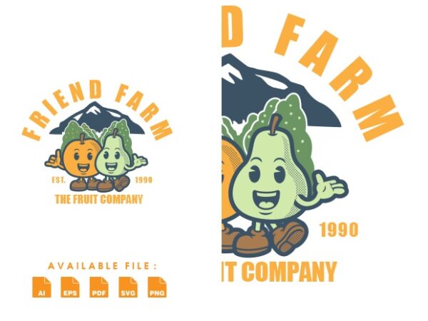 Friend farm tshirt design