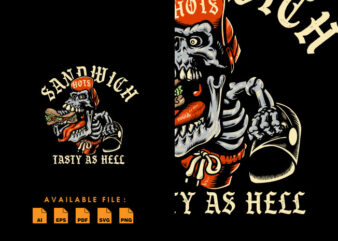 Sandwich tasty as hell Tshirt Design