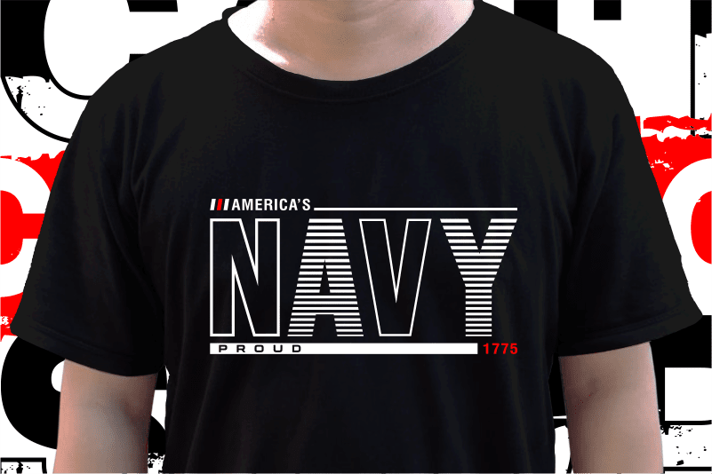 Usa Military T shirt Design, Us Navy T shirt Designs Grphic Vector, Svg, Eps, Png, Sublimation