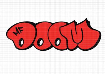 Doom-mf Logo Svg, Doom Logo Svg, Mf Doom Svg t shirt vector illustration